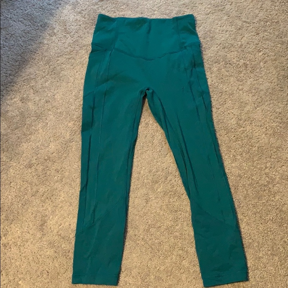 lululemon athletica Teal Green High-Rise Leggings